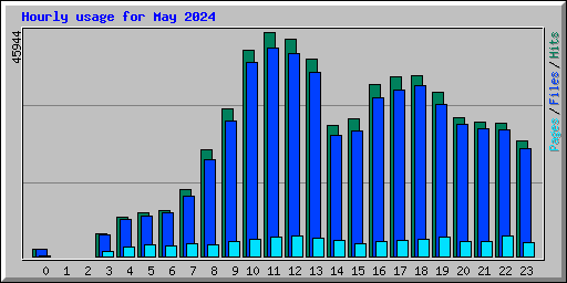 Hourly usage for May 2024